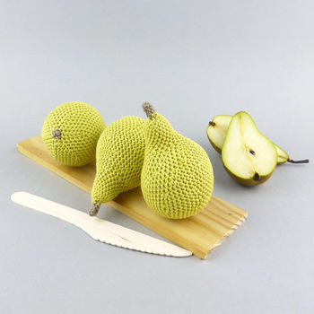 Pear Crochet Soft Toy, 4 of 8