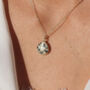 Gold Vermeil Plated Dalmatian March Birthstone Necklace, thumbnail 2 of 5