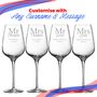 Personalised Mr And Mrs Wine Glasses For Couple, thumbnail 5 of 6