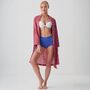 Women's 'Byzantine'' Paisley Crisp Cotton Short Robe, thumbnail 1 of 5