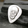 Sterling Silver Personalised Skull Plectrum, thumbnail 1 of 6