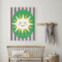 Rise And Shine Sun Nursery Quote Art Print, thumbnail 3 of 4