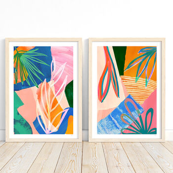 Colourful Botanical Abstract Art Print, 5 of 12