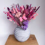 Bright Pink And Purple Dried Flower Bouquet, thumbnail 8 of 9