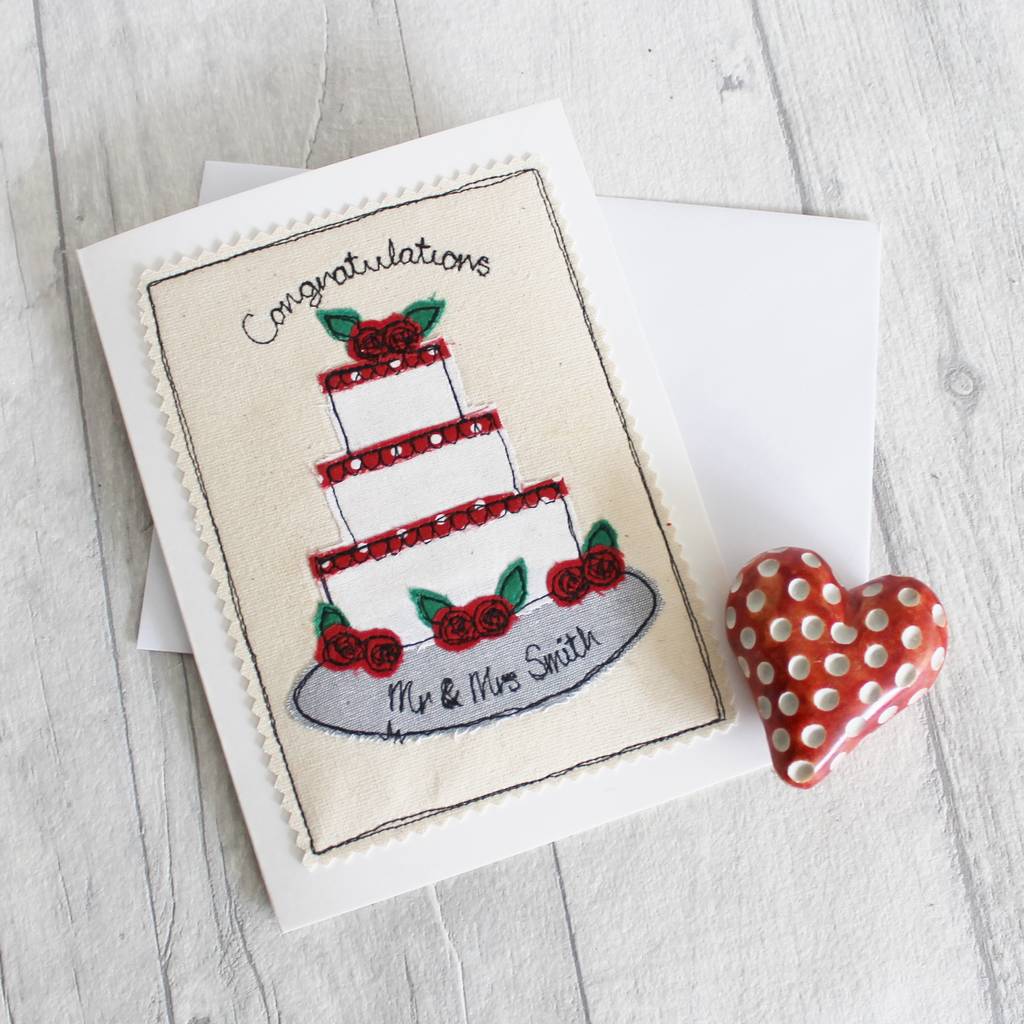 personalised wedding day keepsake card by honeypips