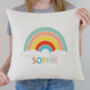 Personalised Rainbow Cushion Cover, thumbnail 3 of 7