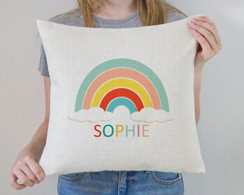 Personalised Rainbow Cushion Cover, 3 of 7