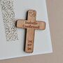 Personalised Wooden Confirmation Cross Pocket Token, thumbnail 1 of 2