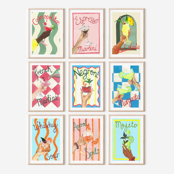 Fresh And Zesty Margarita Cocktail Art Print, 6 of 11