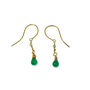 Green Agate And Peridot Drop Earrings, thumbnail 2 of 4
