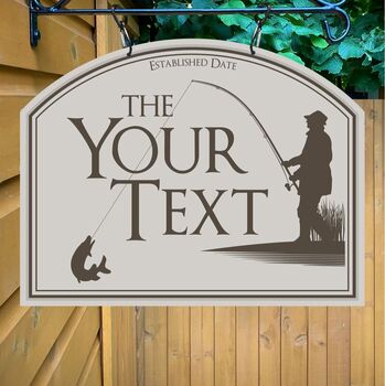 Anglers Retreat Personalised Pub Sign/Bar Sign/Man Cave, 3 of 7