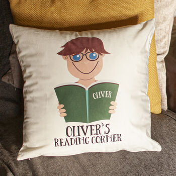 Personalised Boy's Reading Cushion Gift, 3 of 9