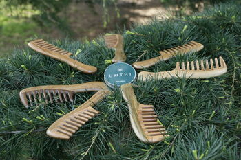 Green Sandal Wood Comb To Reduce Frizz, 4 of 6