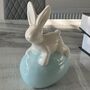 Easter Bunny Ornament And Easter Egg Candle Gift Set, thumbnail 4 of 8