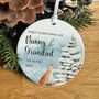 Nanny And Grandad Personalised First Christmas Ornament, thumbnail 1 of 7