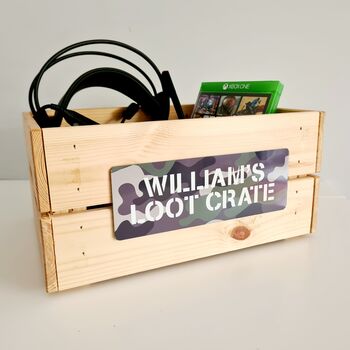Personalised Gaming Crate, Care Package, Loot Crate, 5 of 10