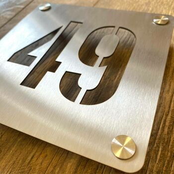 Stainless Steel House Number, 2 of 10