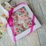 Pink Floral Biscuits Luxury Gift Box, Eight Pieces, thumbnail 8 of 9
