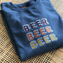 'Beer, Beer, Beer' Embroidered Sweatshirt, thumbnail 4 of 5
