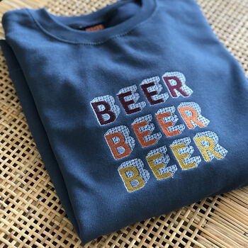 'Beer, Beer, Beer' Embroidered Sweatshirt, 4 of 5