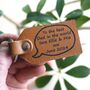 Dog Breed Leather Keyfob With Personalised Message, thumbnail 2 of 6