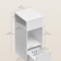 Slim Bedside Table Storage Drawer Shelf, thumbnail 2 of 7