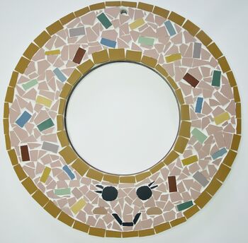 Floral Mosaic Hanging Indoor Wreath Decoration, 6 of 11