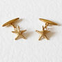 Starfish Cufflinks – Silver/Gold Vermeil Plated, thumbnail 1 of 4