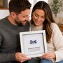 Personalised 2nd Anniversary Gift Handmade Cotton Bow, thumbnail 4 of 12