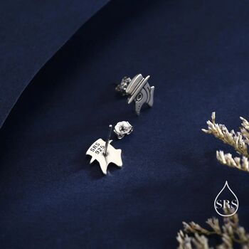 The Plague Doctor Stud Earrings In Sterling Silver, 5 of 12