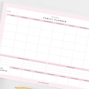 A4 Weekly Family Planner, 2 of 3