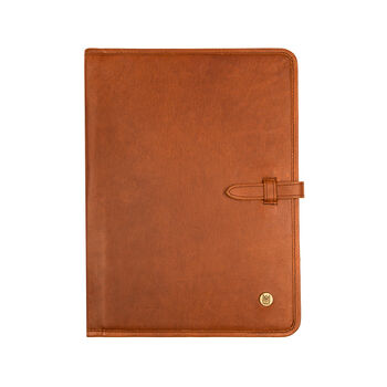 Personalised A4 Leather Document Holder In Brown, 2 of 8