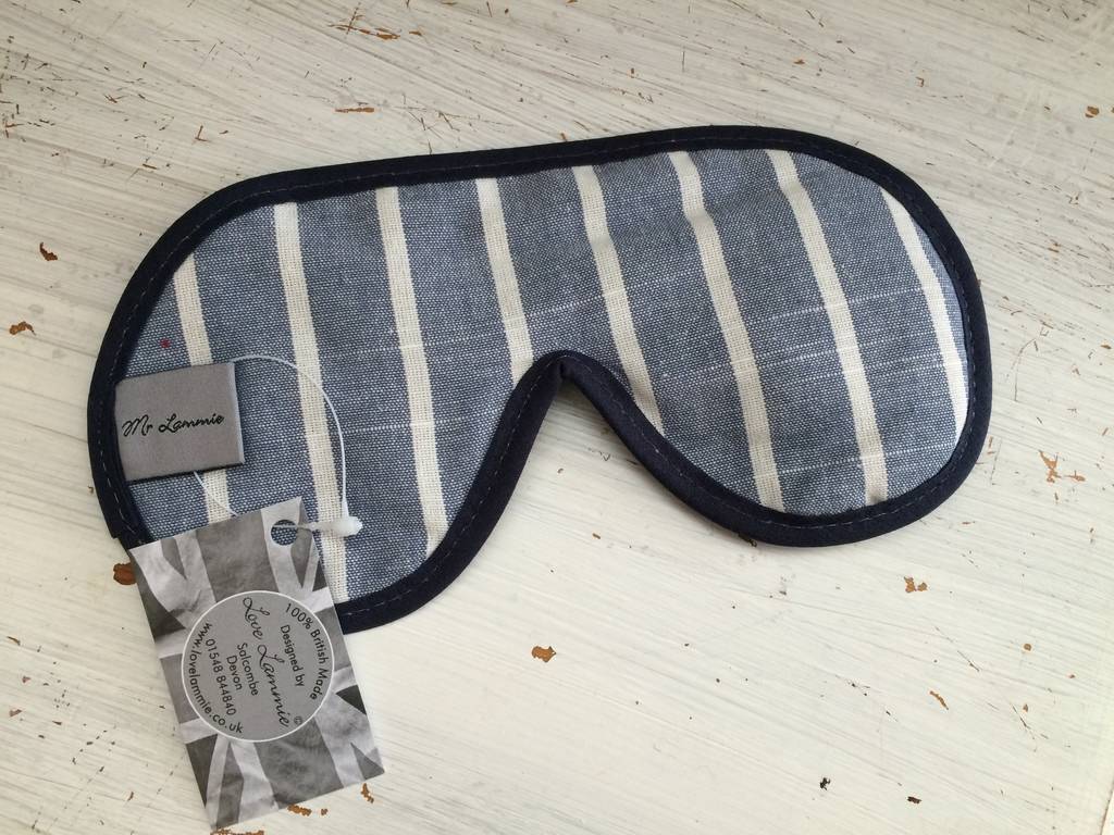 men's luxury denim sleep masks with lavender by love lammie & co