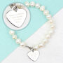 Personalised White Freshwater Message Pearl Bracelet, thumbnail 1 of 2