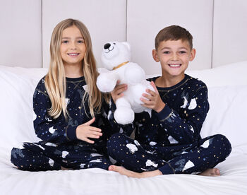 Family Christmas Pyjamas With Matching Blanket And Cushion, 3 of 10