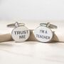 Personalised Teacher's Gift Cufflinks, thumbnail 1 of 7
