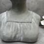 26cm Grey Female Bust Statue Modern Lady Head Statue, thumbnail 9 of 12