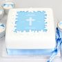 Filigree Cross Christening Or Baptism Cake Topper Kit, thumbnail 5 of 12