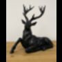 30cm Sitting Stag Bronze Effect Ornament Figurine Gift, thumbnail 7 of 8