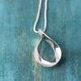 Teardrop Silver Pendant Necklace For Mum, thumbnail 2 of 7