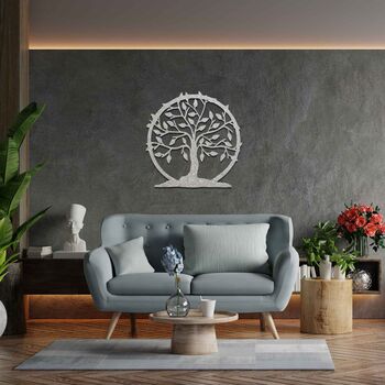 Circular Tree Of Life Metal Wall Art Birthday Gift Idea, 6 of 12