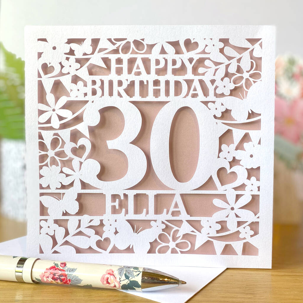 Personalised Age And Name Happy Birthday Card, 1 of 2
