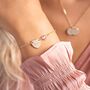 Chloe Heart And Heart Birthstone Personalised Bracelet, thumbnail 1 of 12
