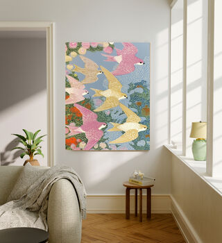 Swallow Birds Botanical Art Print, 2 of 4