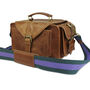 'Emerson' Traditional Leather Camera Bag In Tan, thumbnail 6 of 11