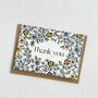 Blue Floral Thank You Card Set, thumbnail 3 of 6