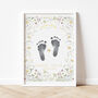 'Spring Baby' Personalised Footprint Keepsake Kit, thumbnail 6 of 6