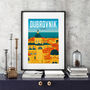 Dubrovnik Travel Poster Art Print, thumbnail 1 of 4