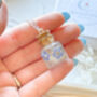 Cremation Ashes Bottle Necklace With Forget Me Nots, thumbnail 6 of 8