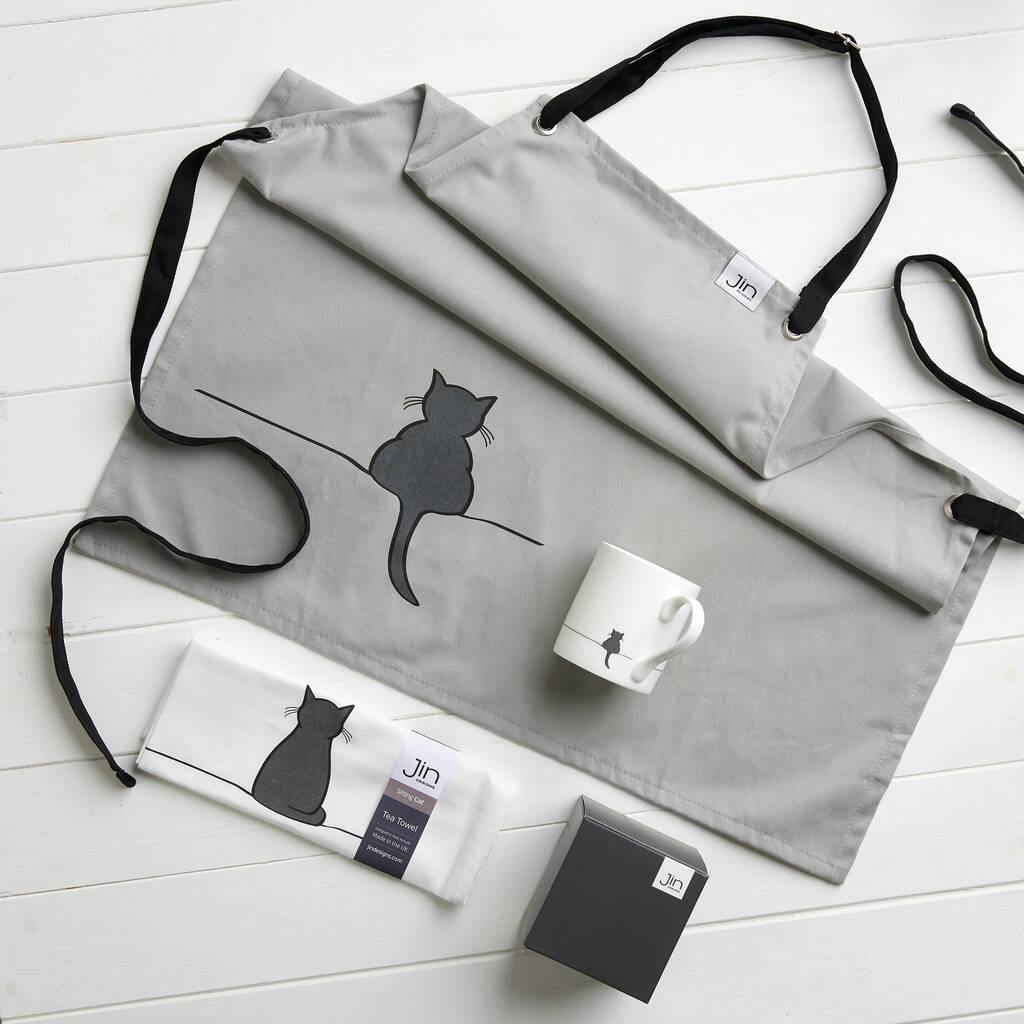 Cat Lover Kitchen Gift Set By Jin Designs